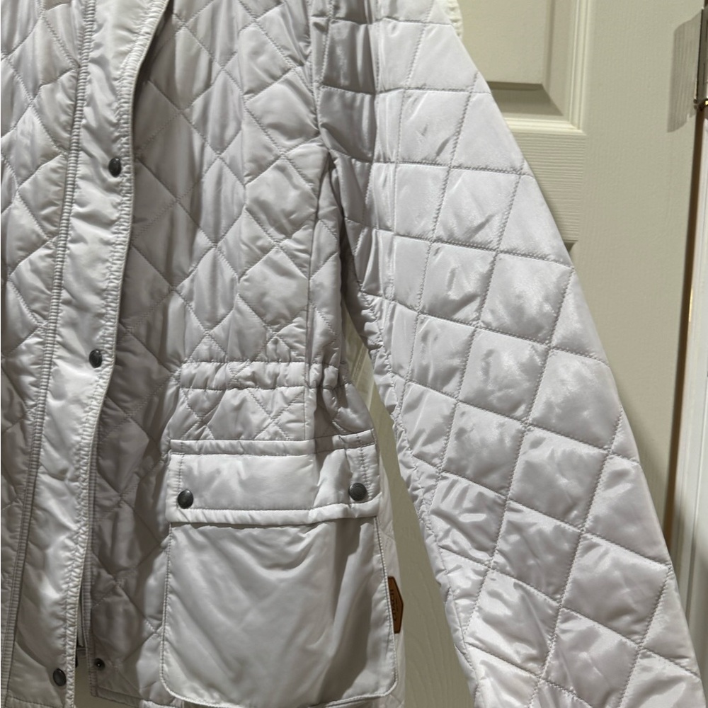 Coach Quilted Puffer Jacket in Light Gray - Picture 9 of 10